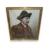 Aquarelle "Le Postier", signée M. CELLERIE