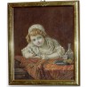 Aquarell „Charlotte Van Muyden“, signiert auf Moinat SA – Antiquitäten und Dekoration – Gouachen, Aquarelle, Pastelle