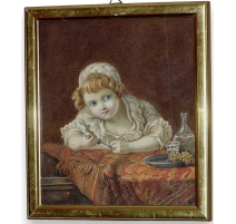 Aquarelle "Charlotte Van Muyden"