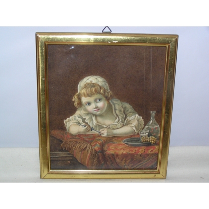 Aquarell „Charlotte Van Muyden“, signiert auf Moinat SA – Antiquitäten und Dekoration – Gouachen, Aquarelle, Pastelle