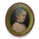 Huile sur toile portrait de femme