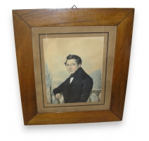Portrait aquarellé "Jean-Baptiste De Tscharner"