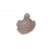 Flacon à tabac en quartz rose snuff