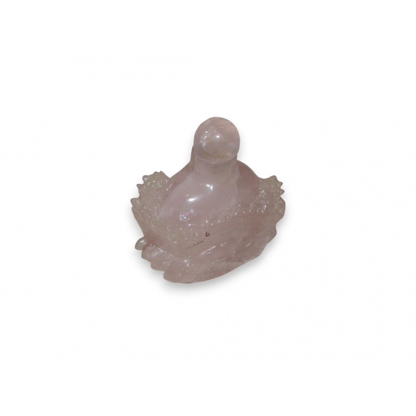 Flacon à tabac en quartz rose snuff