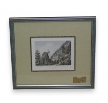 Gravure "La Tête Noire, Valais"