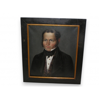 Tableau \"Portrait\", huile sur toile