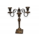Chandelier, 2 bougies, argenté