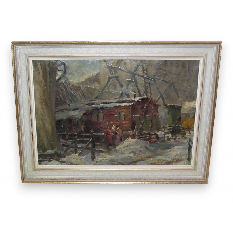 Paintings | Oil on canvas ‘Personnage’, signed, Moinat SA  – Antiques and home décor