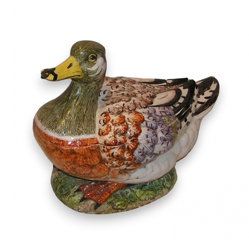 "Duck" earthenware terrine by Moinat SA – Antiques and home décor