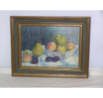 Painting "Nature Morte" signed LEUSSE