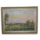 Huile "Paysage", signé A. BOREL 1947