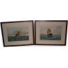Paire de gravures "Marine"