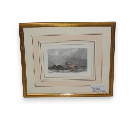 Engraving ‘Rye Old Harbour’ by Moinat SA – Antiques and decorative items – Engravings, lithographs