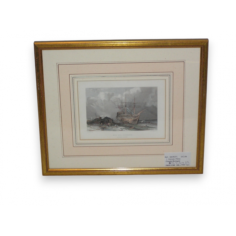 Gravure "Rye Old Harbour"