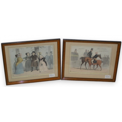 Pair of English engravings  by Moinat SA  - Antiques and decorative items -  Engravings, lithographs