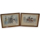 Paire de gravures anglaises