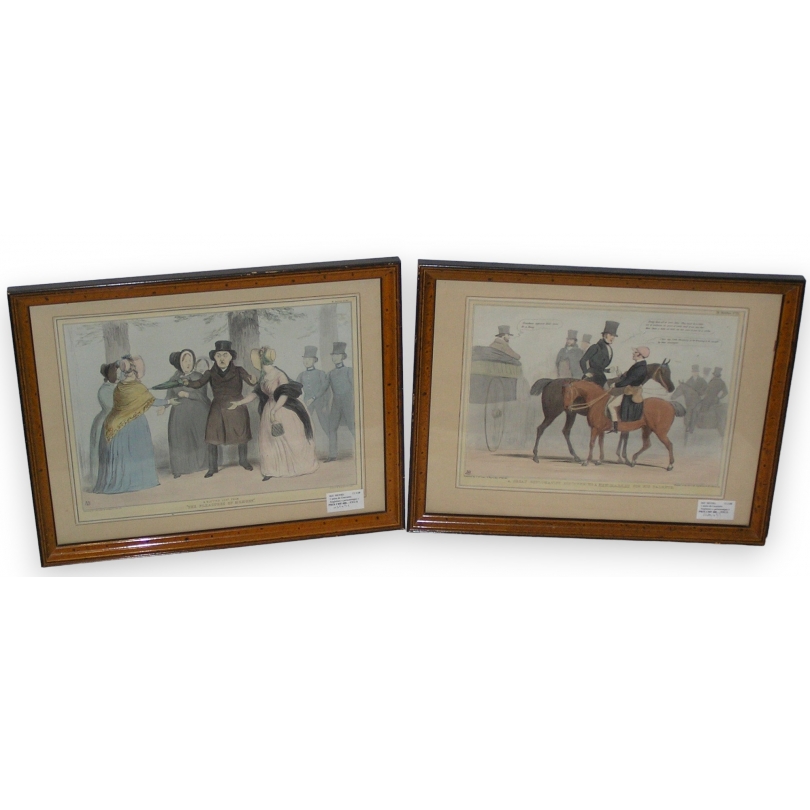 Paire de gravures anglaises