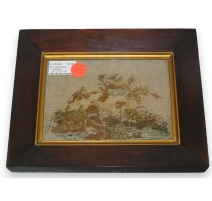 Tableau brodé "Chasseur"