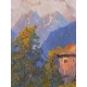 Painting "Mountain and Chalet"