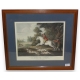 Paire de gravures "Chasse", reproduction