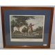 Paire de gravures "Chasse", reproduction