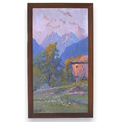 Tableau \"Montagne\" signé GAULIS