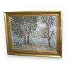 Paintings | Oil on canvas, ‘View of Ticino’, signed Moinat SA  – Antiques and home décor