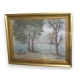 Huile sur toile "Vue du Tessin" signée G. DJAKELI