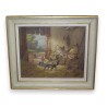 Paintings | Oil on canvas ‘Bassecour’, signed L LARTIGAU Moinat SA  – Antiques and home décor