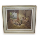 Huile sur toile "Bassecour", signée L LARTIGAU