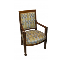 Fauteuil Empire en acajou