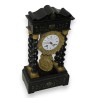 Napoleon III clock, black wood, by Moinat SA – Antiques and home décor