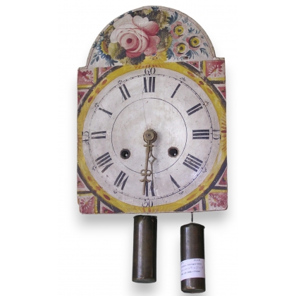 Clock, painted decoration, Germany, at  Moinat SA  - Antiques and home décor