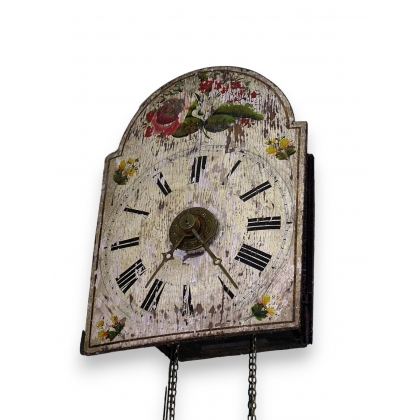 Painted wooden ‘Forêt’ clock, Germany, at Moinat SA – Antiques and home décor
