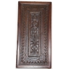 Panneau de coffre en noyer sculpté