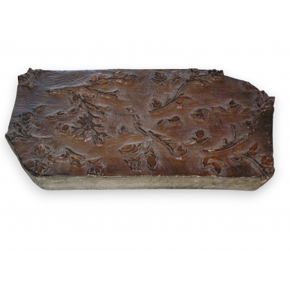 Planche d\'imprimerie pour tissu en bois
