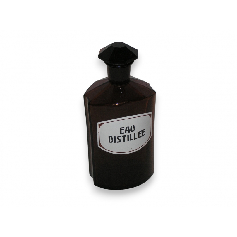 Bouteille de pharmacie "Eau distillée"