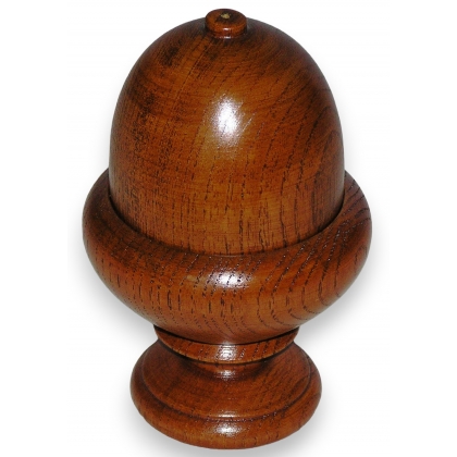 Boîte à ficelle \"gland\" en bois