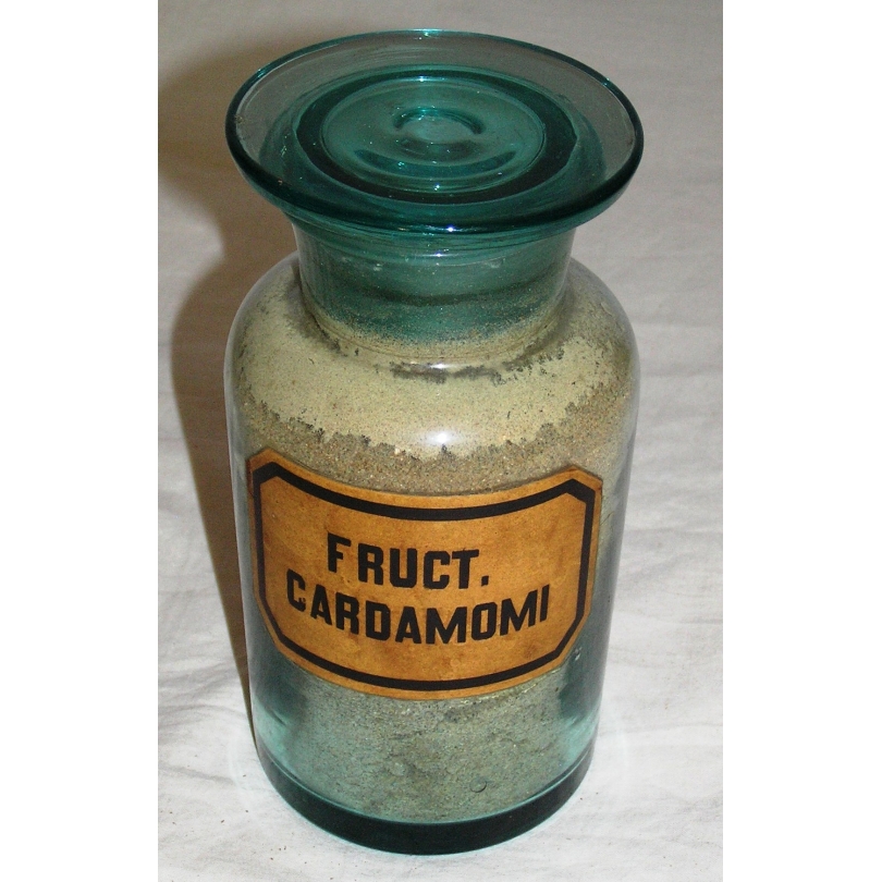 Pot de pharmacie "Fruct. Cardamomi" en