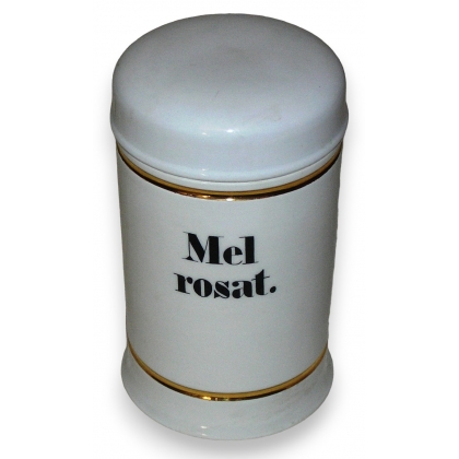 Pot de pharmacie \"Mel rosat.\"