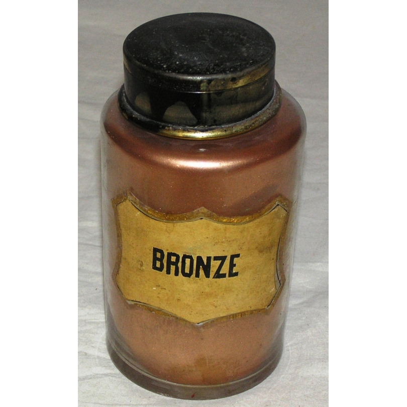 Pot de pharmacie "Bronze" en verre