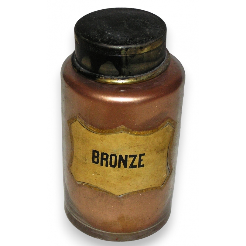 Pot de pharmacie "Bronze" en verre