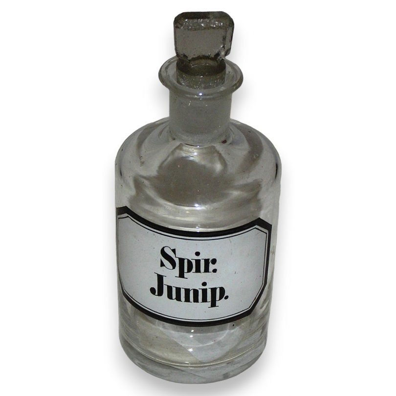 Pot de pharmacie "Spir. Junip." en verre