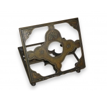 Porte-livre en laiton patiné