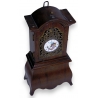 Pendule miniature en noyer, "Morbier"