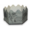 Petit cache-pot hexagonal en tôle