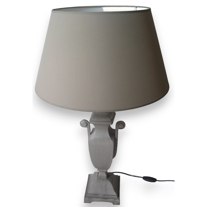 Lampe, modèle Tempo, pied en fonte sur  Moinat SA  - Antiquités décoration