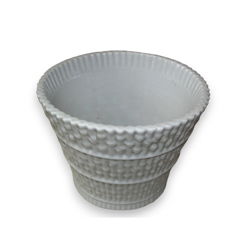 "Bamboo" plant pot in white porcelain at  Moinat SA  - Antiques and home décor