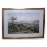 Engraving of a view of Lausanne taken from Moinat SA – Antiques and home décor – Engravings, lithographs