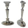 Pair of silver candlesticks, oval base, by  Moinat SA  - Antiques and home décor
